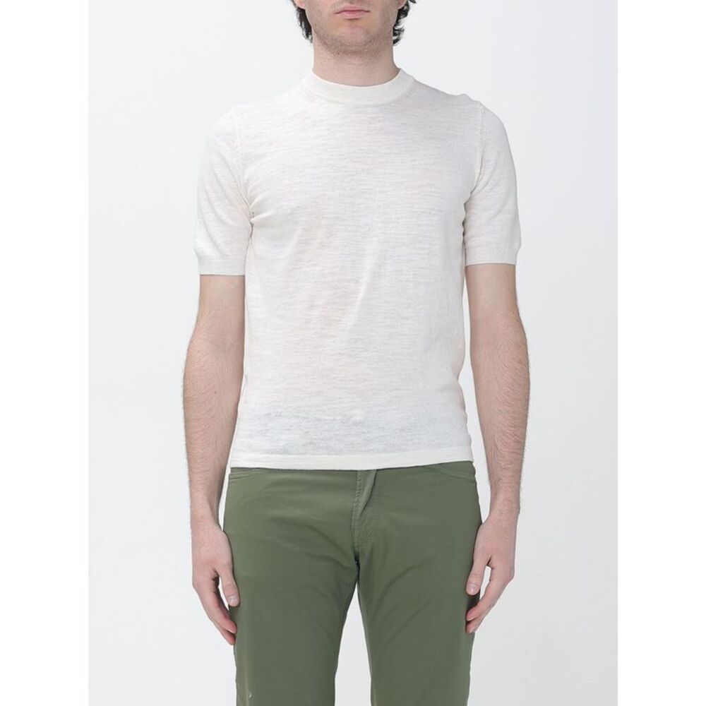 Brooksfield Men Linen Crew Neck Sweater Brooksfield